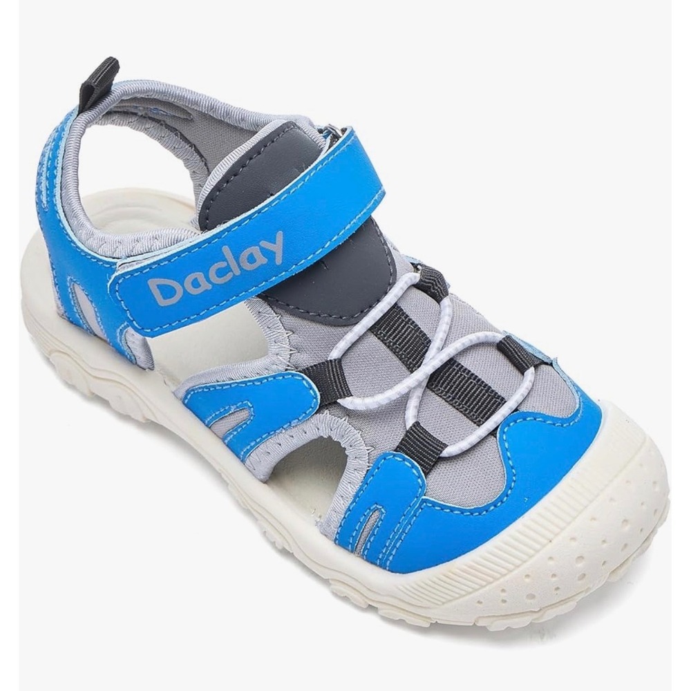Daclay Kids Closed Toe Athletic Water Sandals Blue EU 32 (US Kids 1–1.5) – New